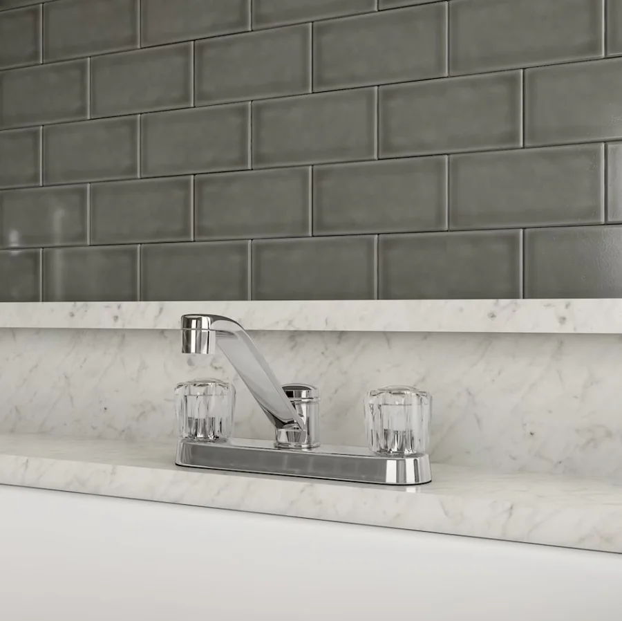 Glacier Bay 2 Handle Kitchen Faucet in Chrome - 1000416321 Glacier Bay 2 Handle Kitchen Faucet in Chrome - 1000416321