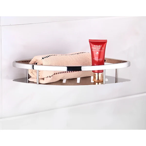 Single Tier Polished Chrome Bathroom Shelf SLS-BN SLS-PM Single Tier Polished Chrome Bathroom Shelf SLS-BN SLS-PM