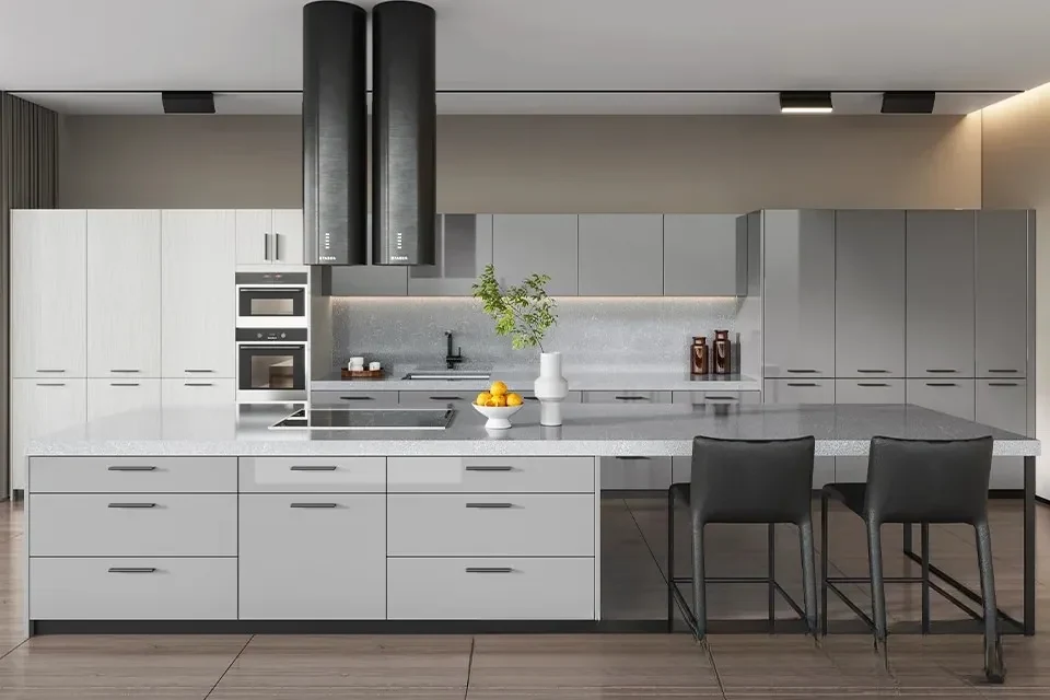 Glossy White Kitchen