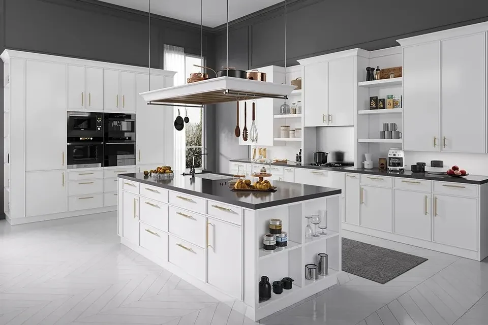 Slim White Shaker Kitchen